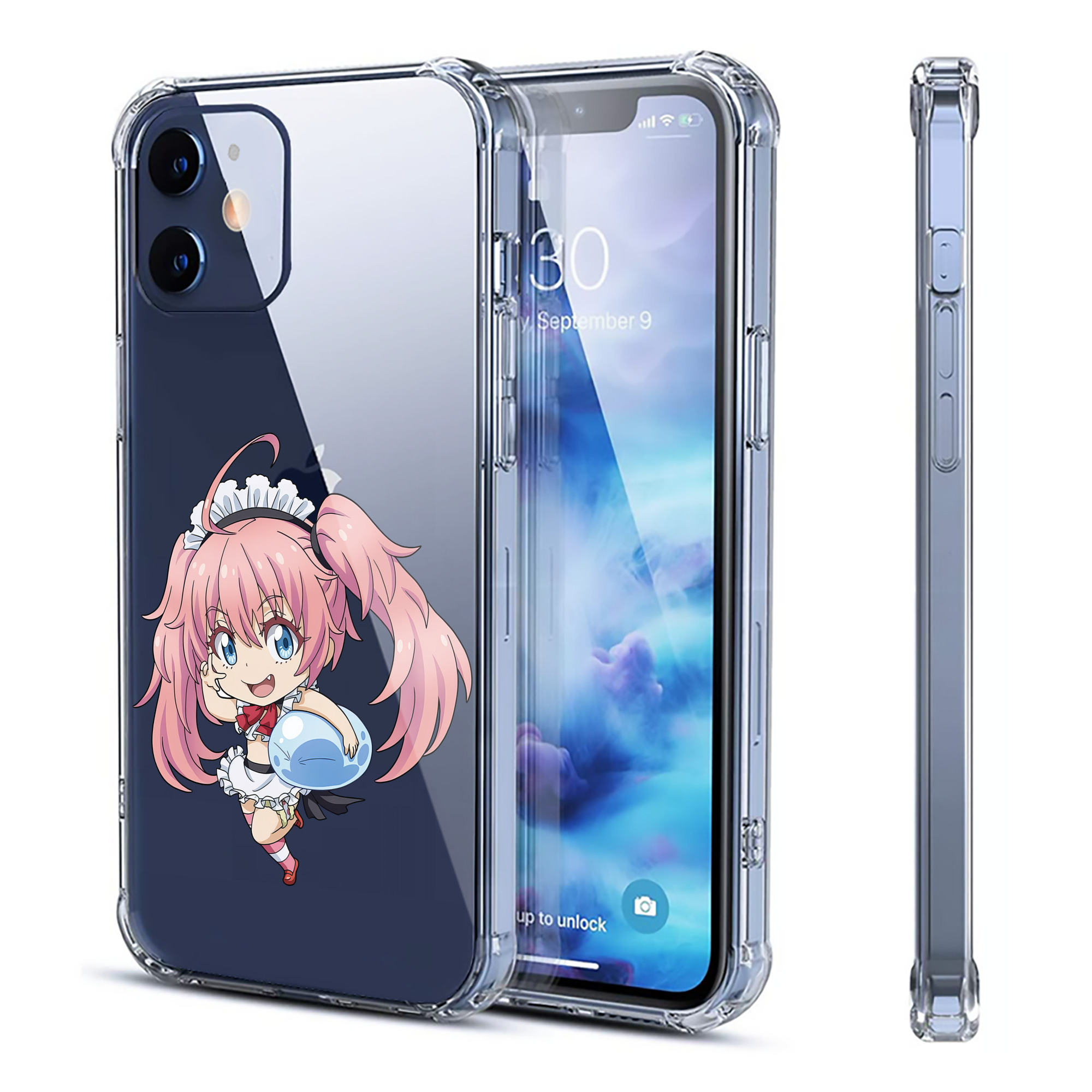 （画像用） 転スラ Regarding Reincarnated to Slime 【iPhone 12シリーズ対応】透明スマホケース（クリアソフトケース）